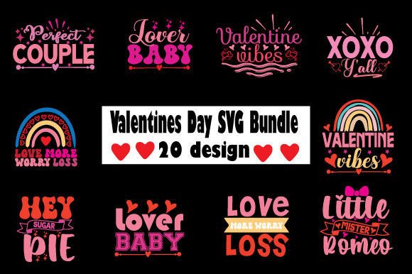 About Valentines Day SVG Bundle Graphic