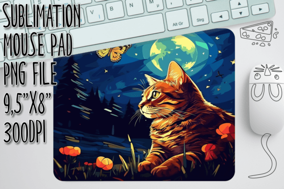 Bright and Cheerful Cat Mouse Pad Embroidery Review