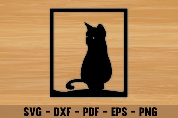 Cat Laser Wall Art Laser Cut File