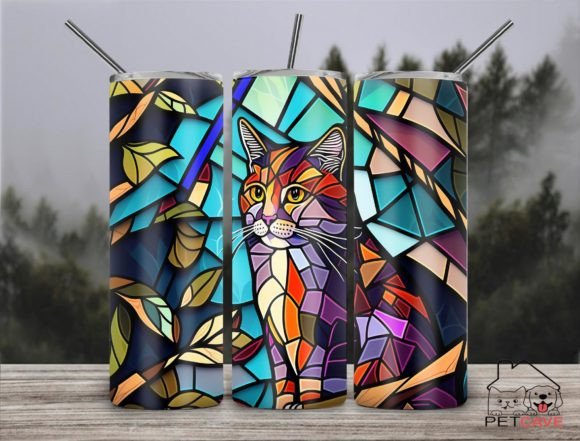 Cat Stained Glass Embroidery Design Review