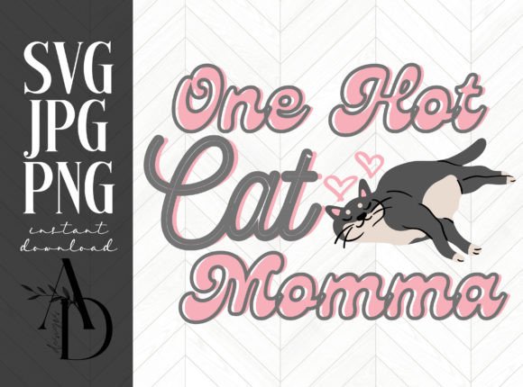 One Hot Cat Momma Dark Colored Cat Embroidery Review