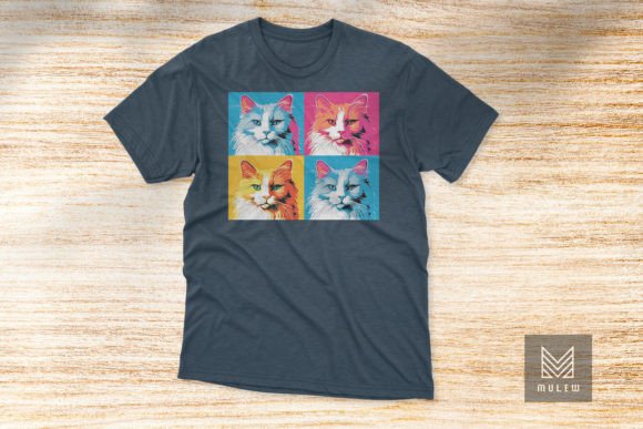Pop Art Ragdoll Cat T-shirt Design Review