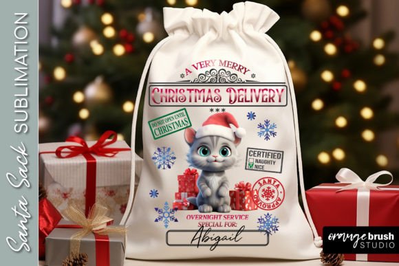 Santa Sack Cat Sublimation Design Review